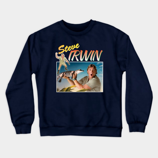 Steve Irwin Montage Crewneck Sweatshirt by Rebus28